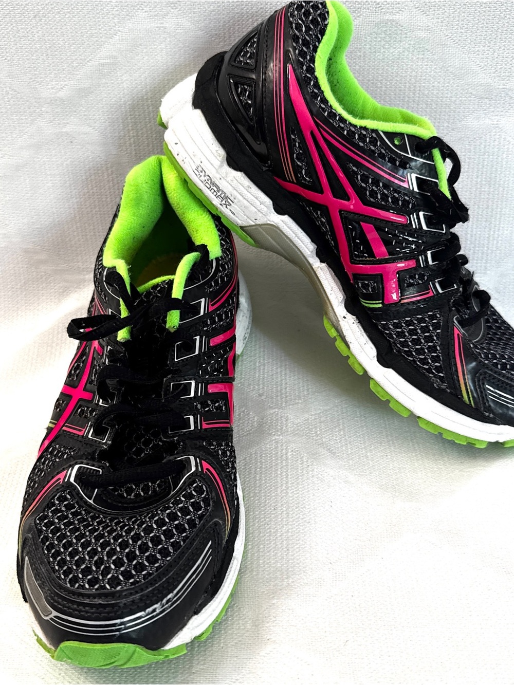 ASICS Gel-Kayano 19 Running Shoes Women's US 7.5 Black Pink